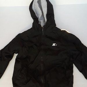 Starter black hooded heavy jacket